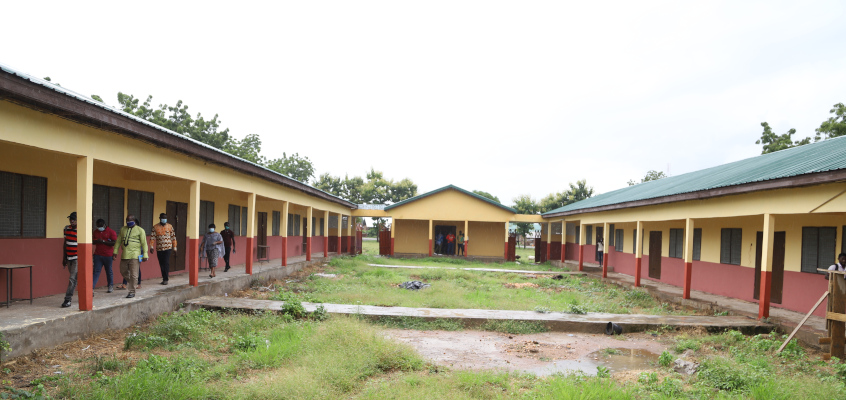 8 classroom block with a library and ICT center