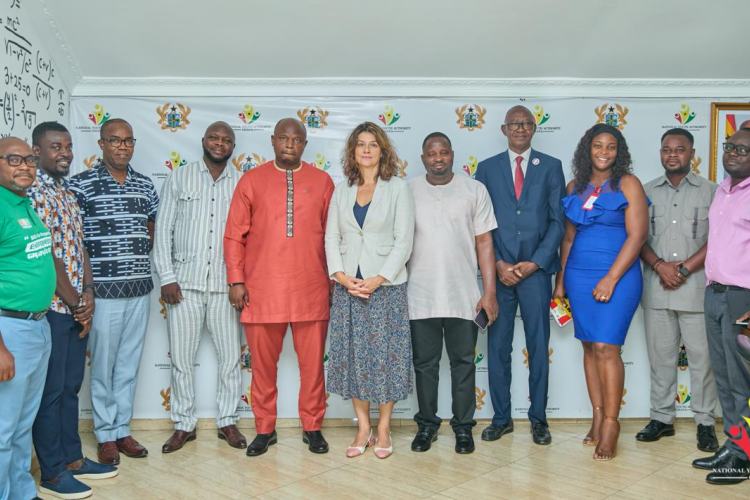 France Volontaires Pays Courtesy Call on National Youth Authority